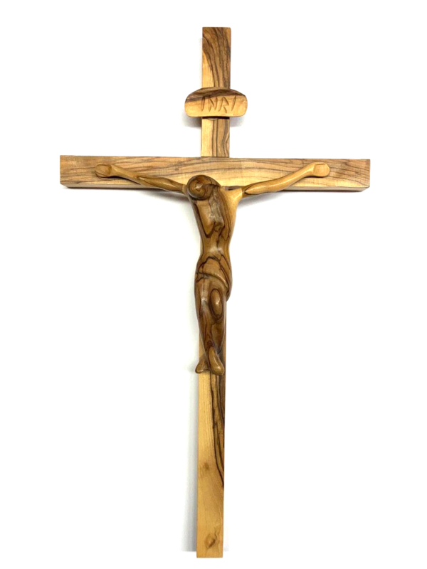 Crocefisso in legno con Cristo stilizzato