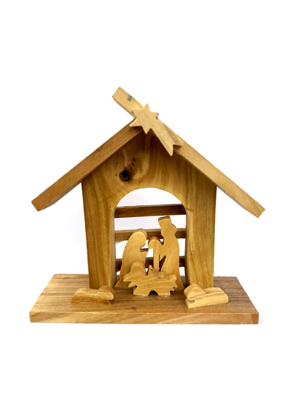 Presepe con capanna